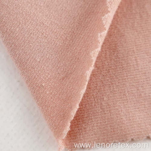 Cotton Recycled Polyester Spandex Knit Single Jersey Fabric